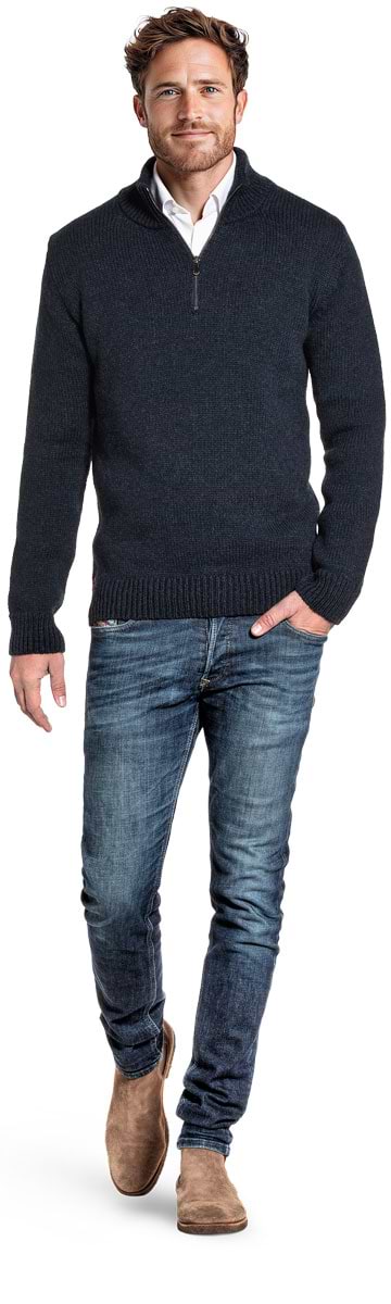 Jan Merino Schipperstrui Blauw