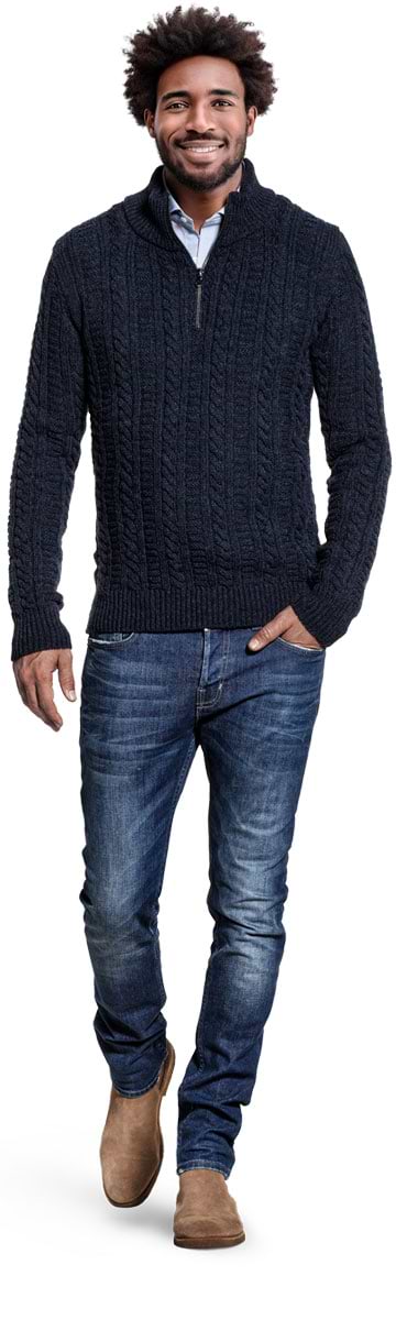 Jan Merino Visserstrui Blauw
