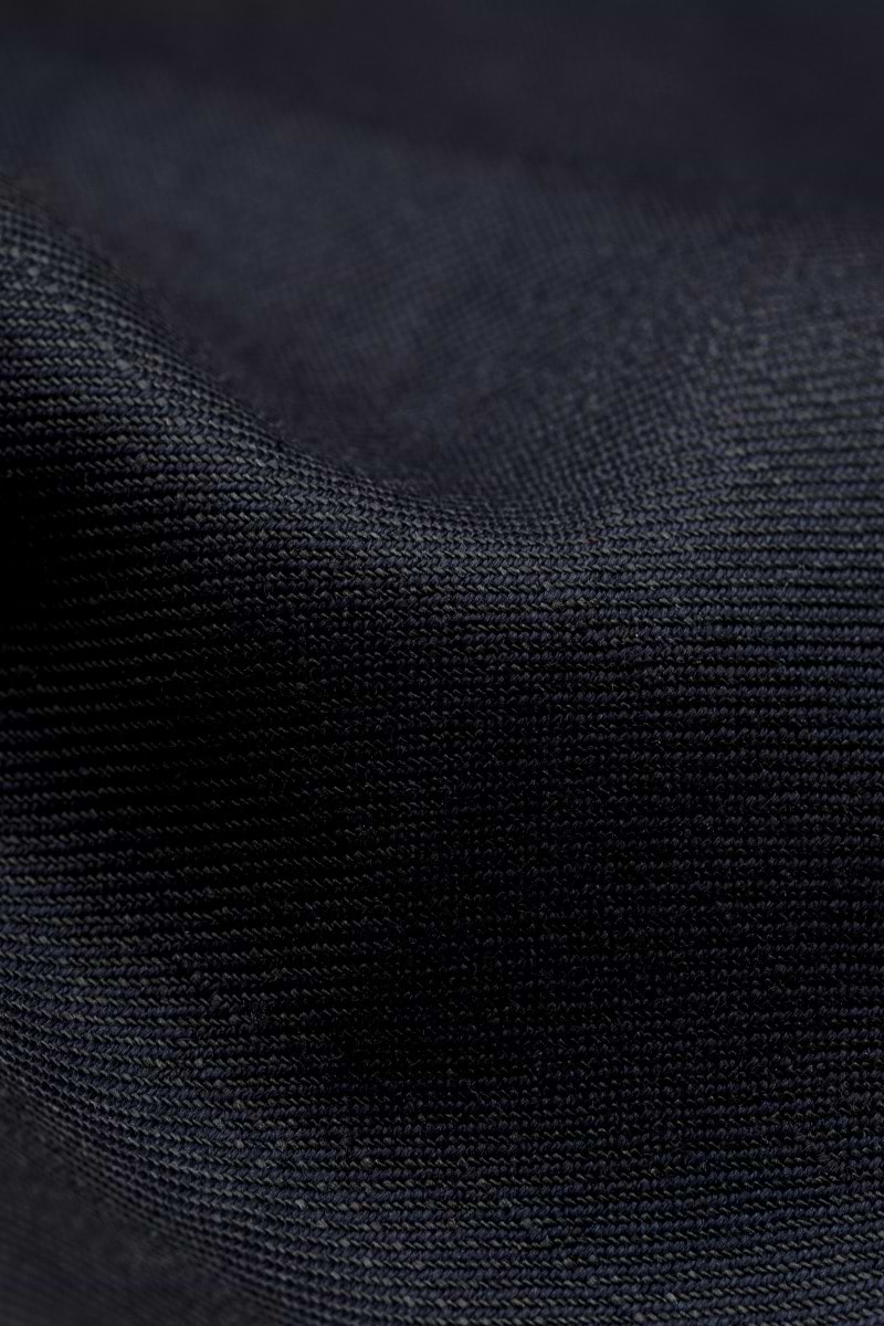 Wool Linen Overshirt Deep Navy - Hover