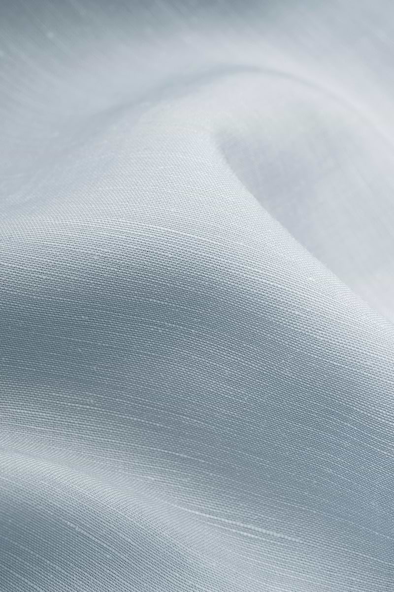 Popover Linen Shirt Foggy Blue - Hover