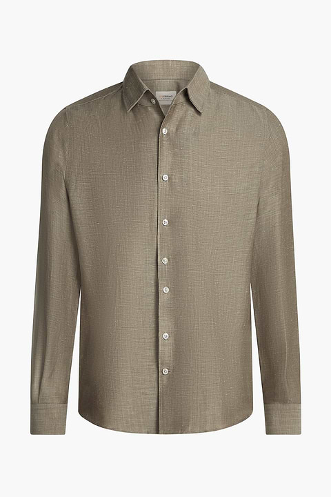 Wool Linen Shirt Desert Clay - Base Image