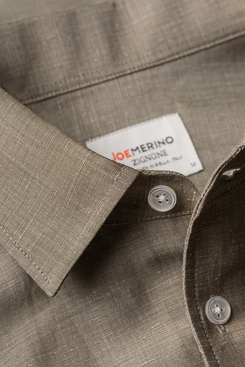 Wool Linen Shirt Desert Clay - Base Image