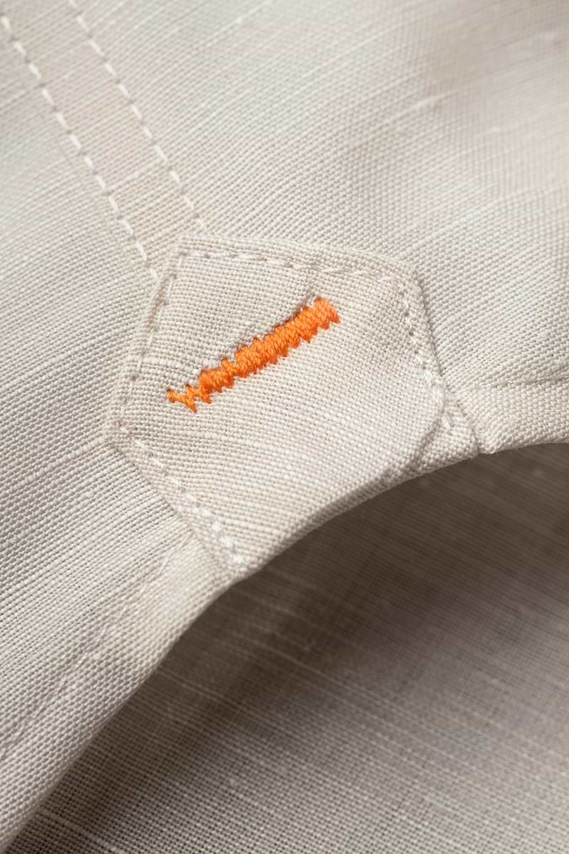 Wool Linen Shirt Light Beige