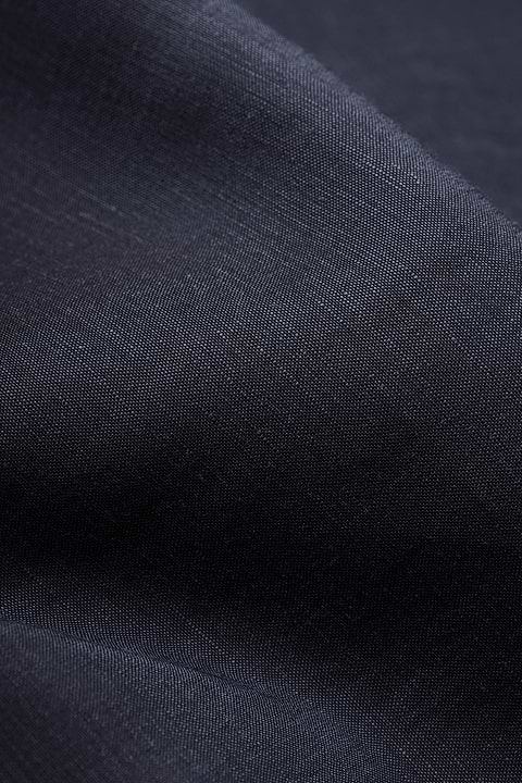 Wool Linen Shirt Midnight Blue - Base Image