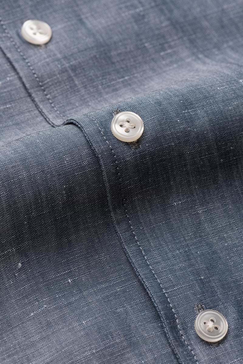 Wool Linen Shirt Raw Denim