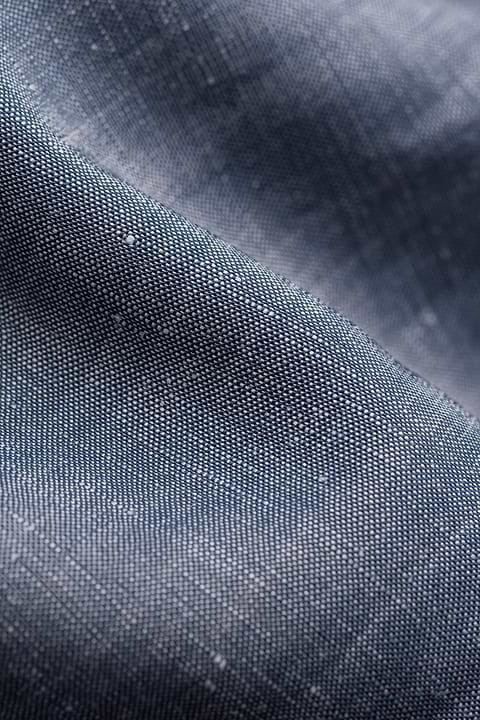 Wool Linen Shirt Raw Denim - Base Image