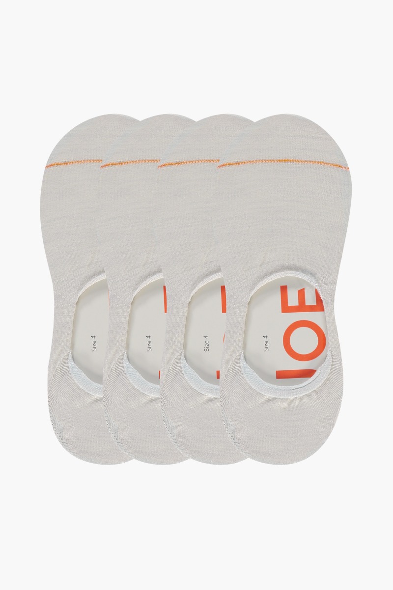 No Show Sock Clean Cement 4 pack