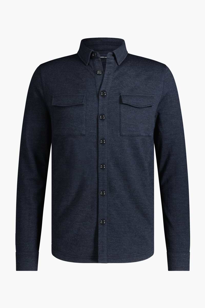 Joe Overshirt Pockets Blue Whale