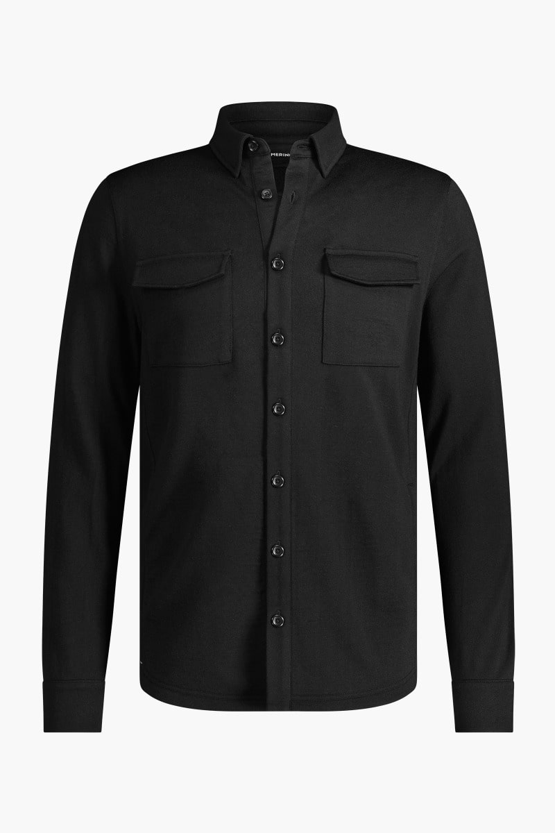 Joe Overshirt Pockets Deep Black
