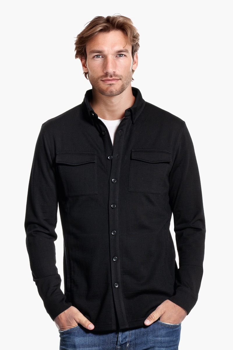 Joe Overshirt Pockets Deep Black