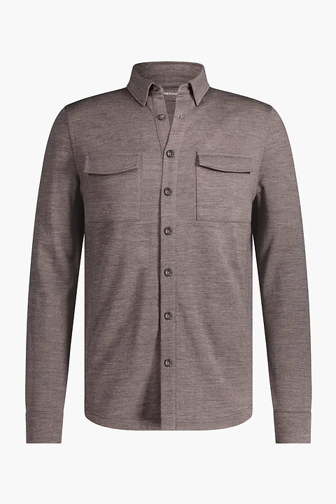 Joe Overshirt Pockets Muddy Clay - Base Image