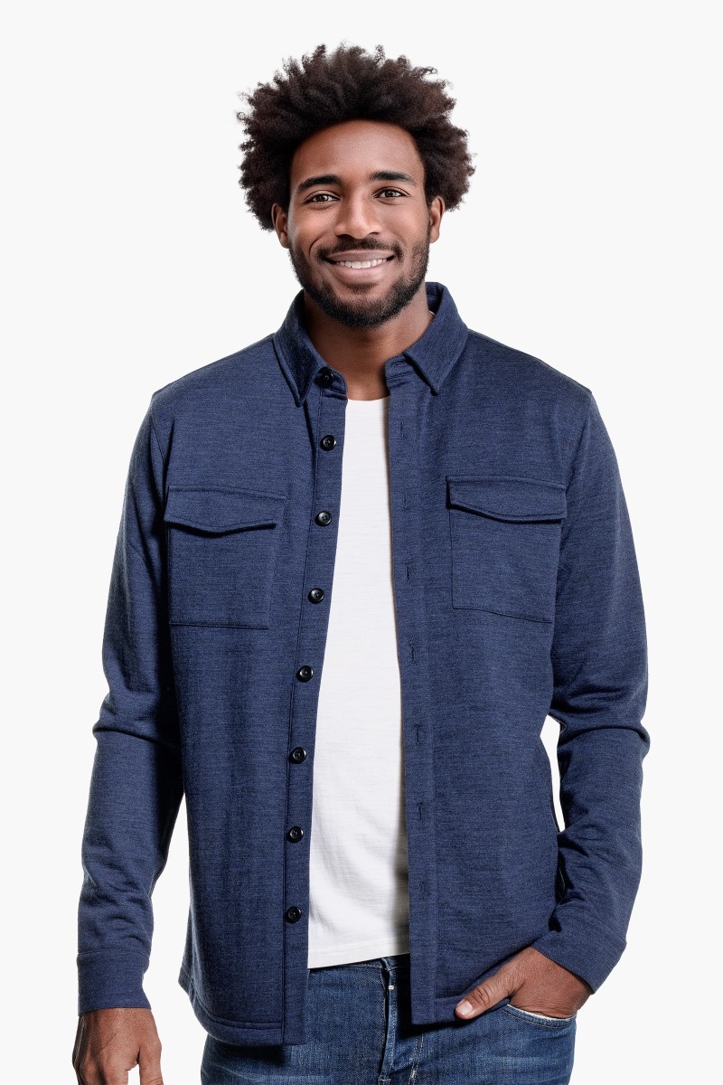 Joe Overshirt Pockets Summernight Navy