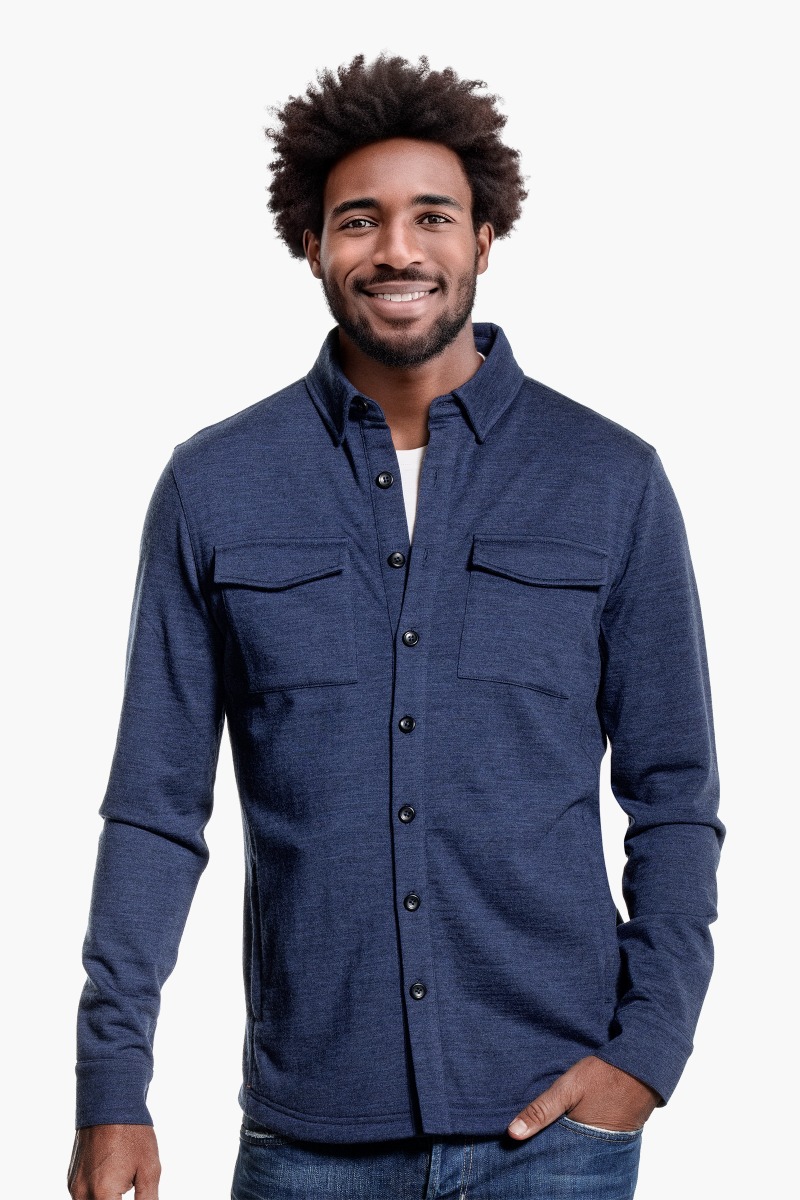 Joe Overshirt Pockets Summernight Navy