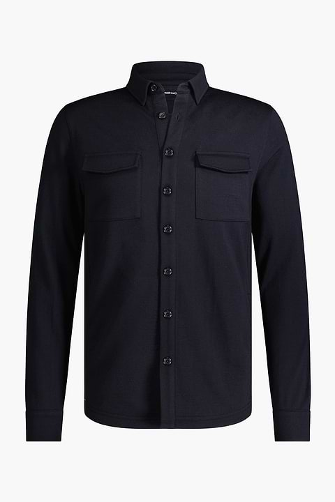 Joe Overshirt Pockets Very Dark Navy - Base Image