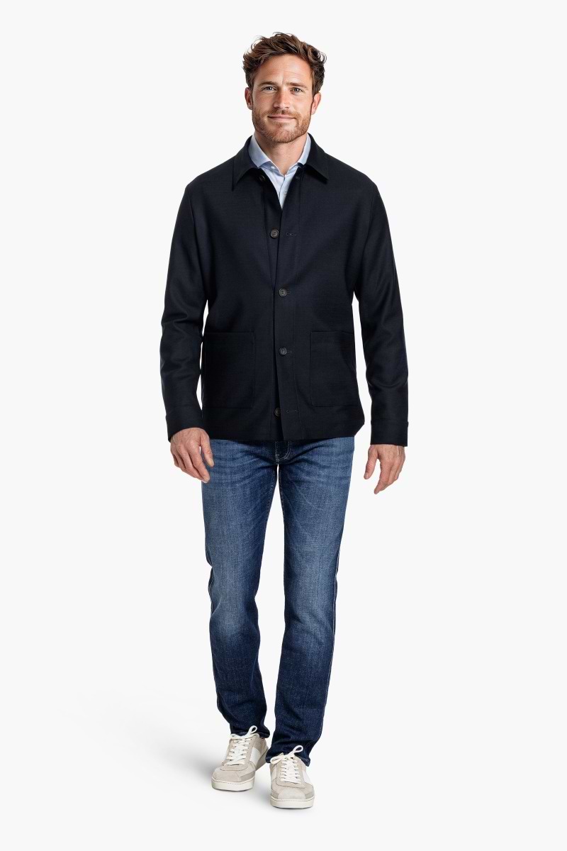 Overshirt Woven Navy