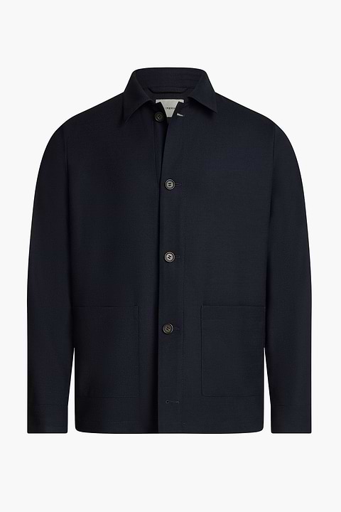 Overshirt Woven Navy - Base Image