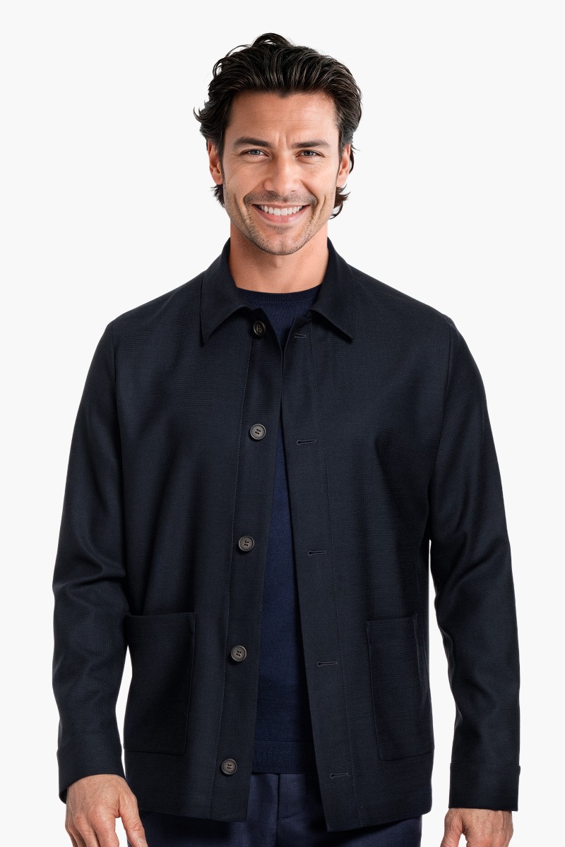 Overshirt Woven Navy
