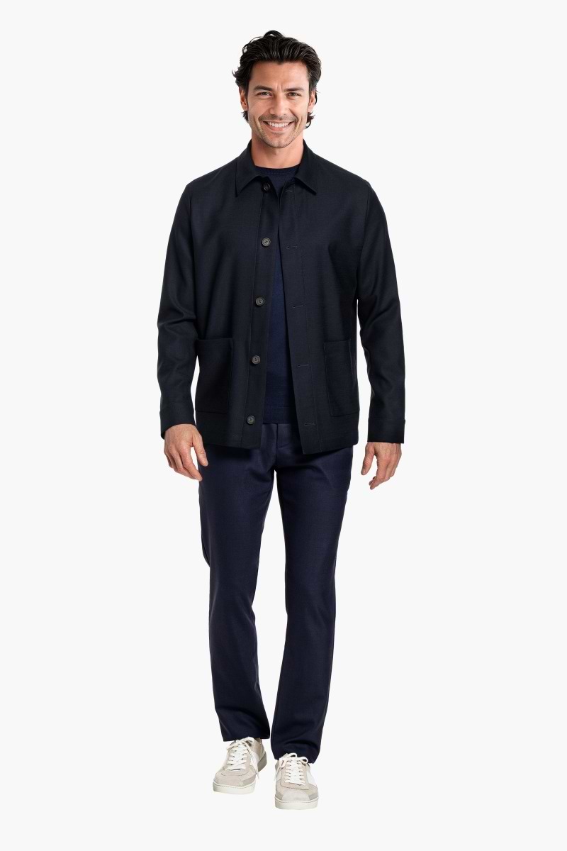 Overshirt Woven Navy
