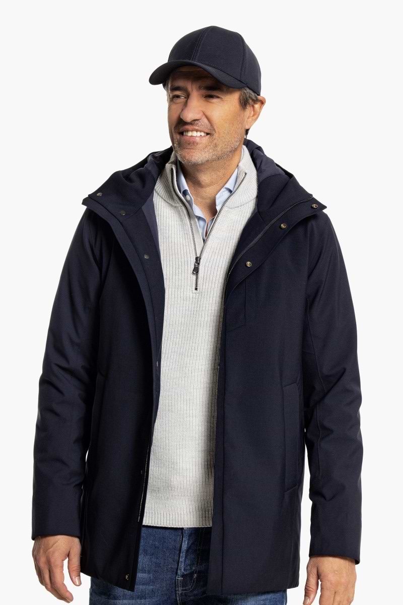 Parka Jas Donkerblauw – Waterdichte Luxe Parka | Joe Merino