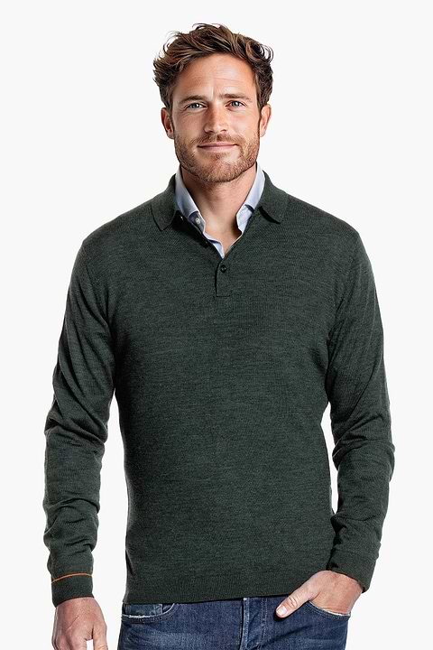 Polo Pullover British Green - Base Image