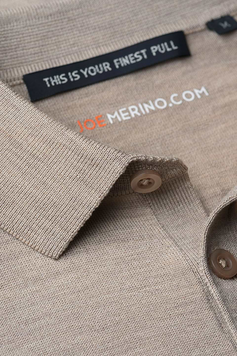 Polo Pullover Desert Beige - Base Image