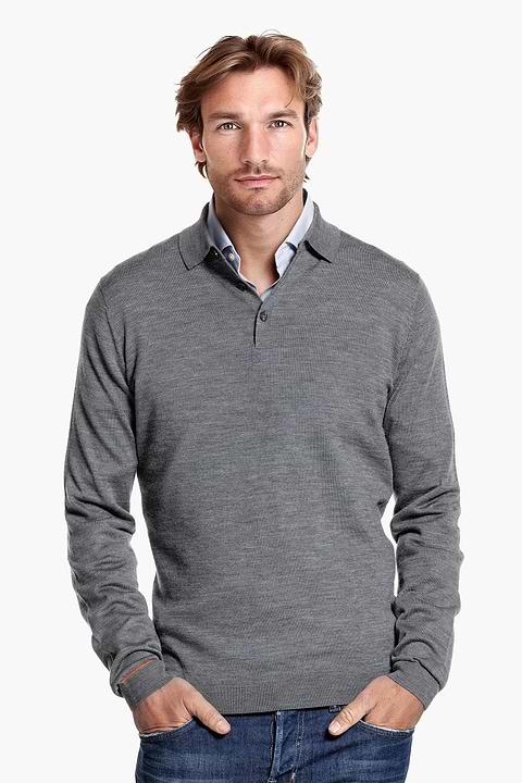 Polo Pullover Harvard Grey - Base Image