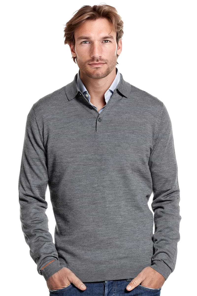 Polo Pullover Harvard Grey