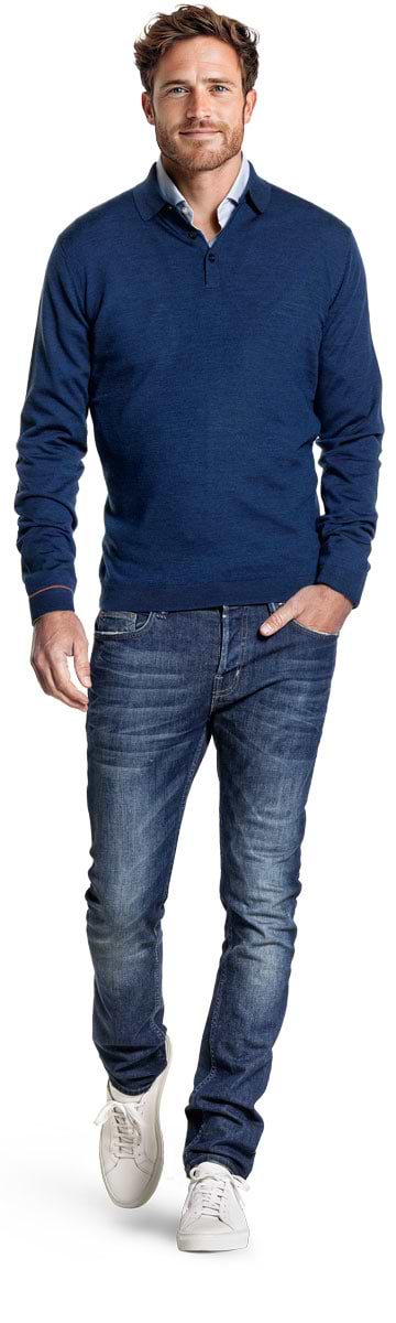 Polo Pullover New Navy