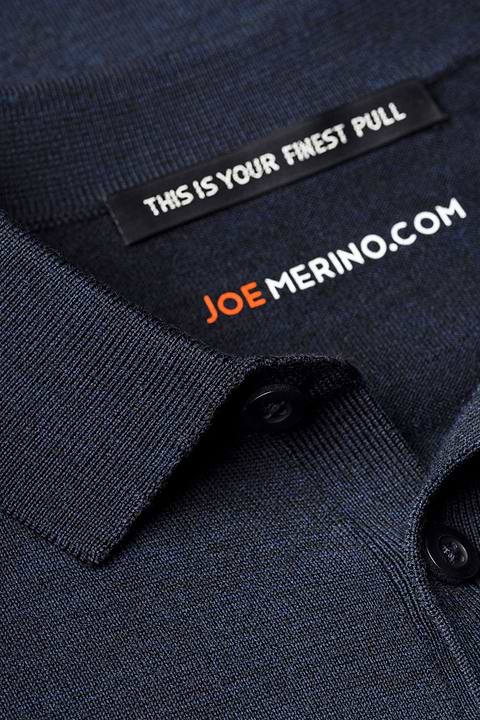 Polo Pullover True Navy - Base Image