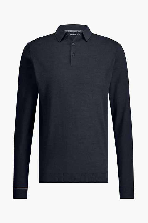 Polo Pullover Very Dark Navy - Base Image