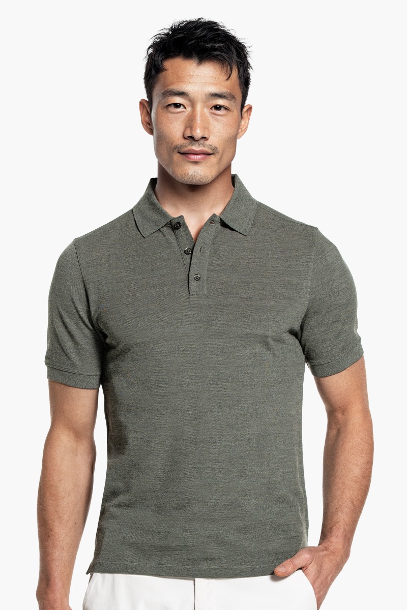 Blue Label Polo Pique Million Dollar Green