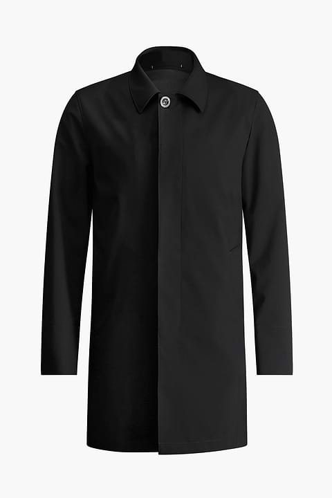 Joe Raincoat Deep Black - Base Image