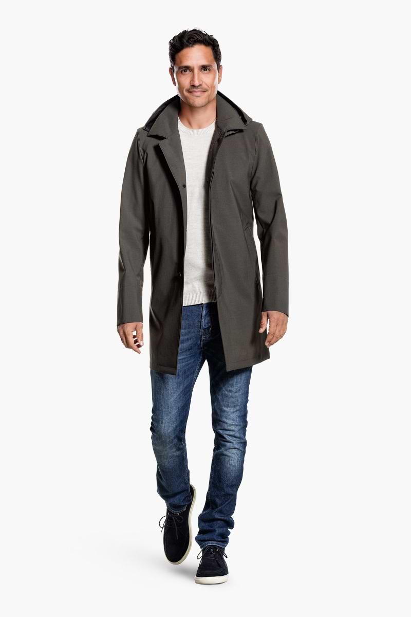 Joe Raincoat Kaki Grey