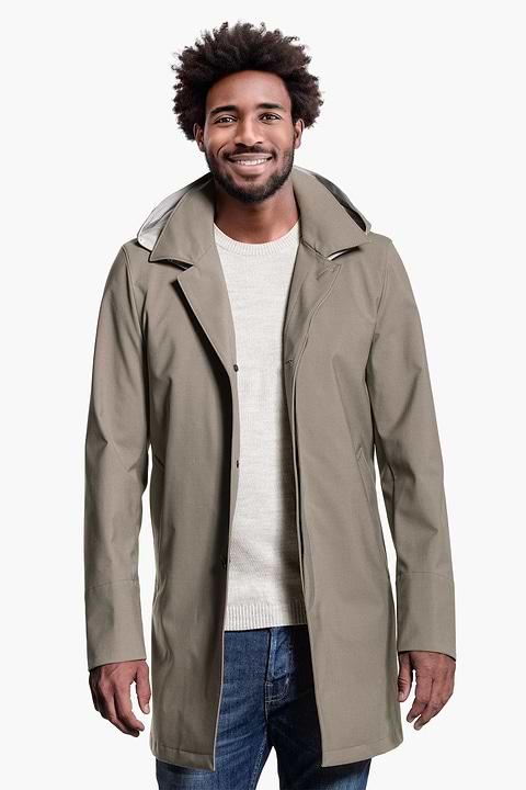 Joe Raincoat Taupe - Base Image