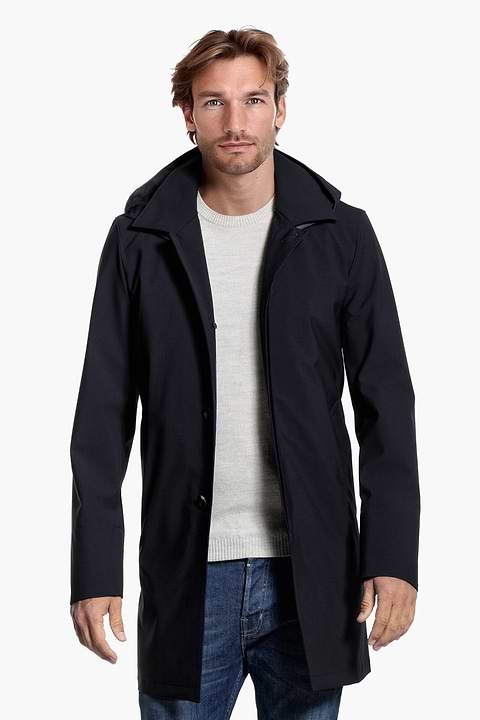 Joe Raincoat Very Dark Navy - Base Image