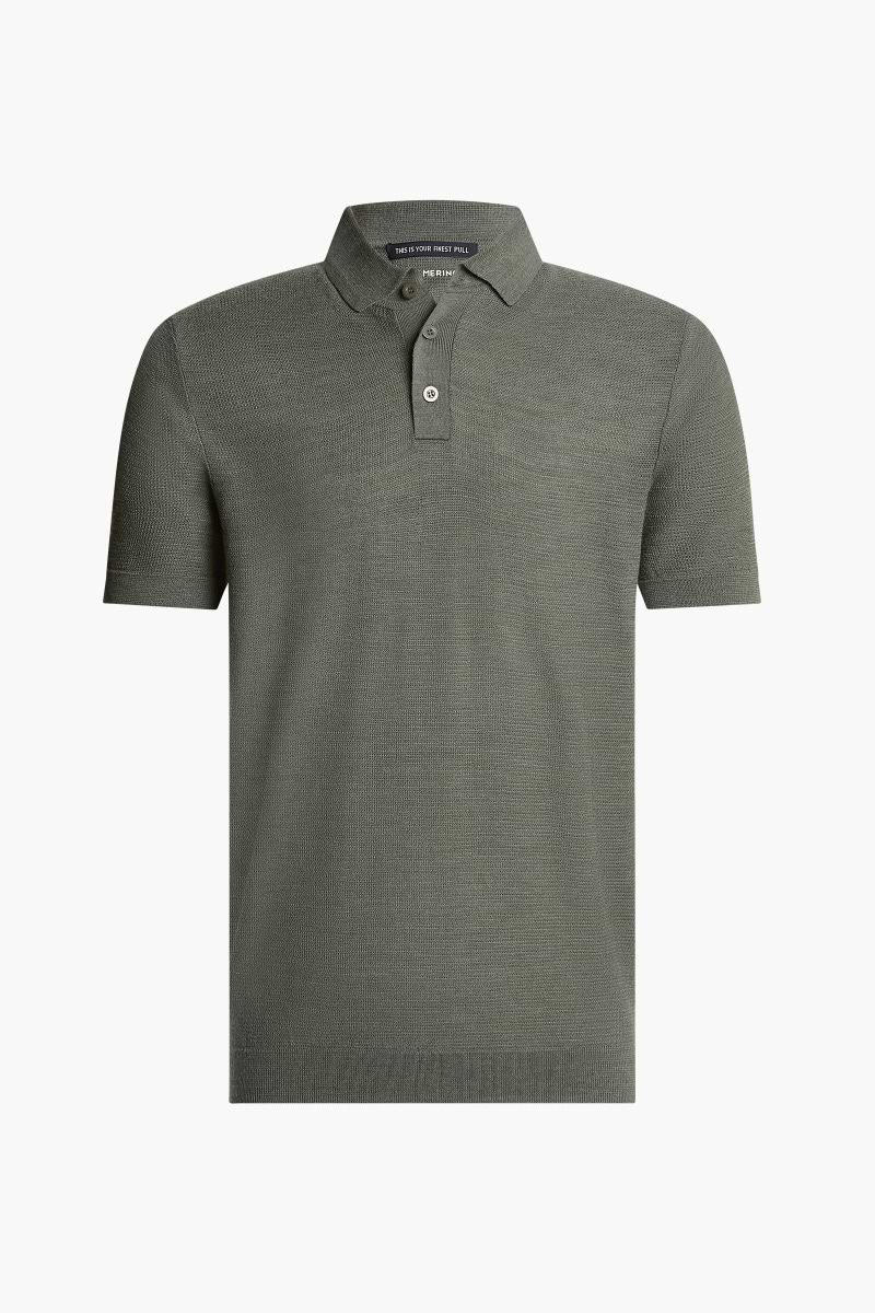 Riva Barley Buttons Short Sleeve Million Dollar Green