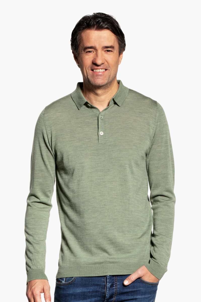 Riva Buttons Long Sleeve Agave Green