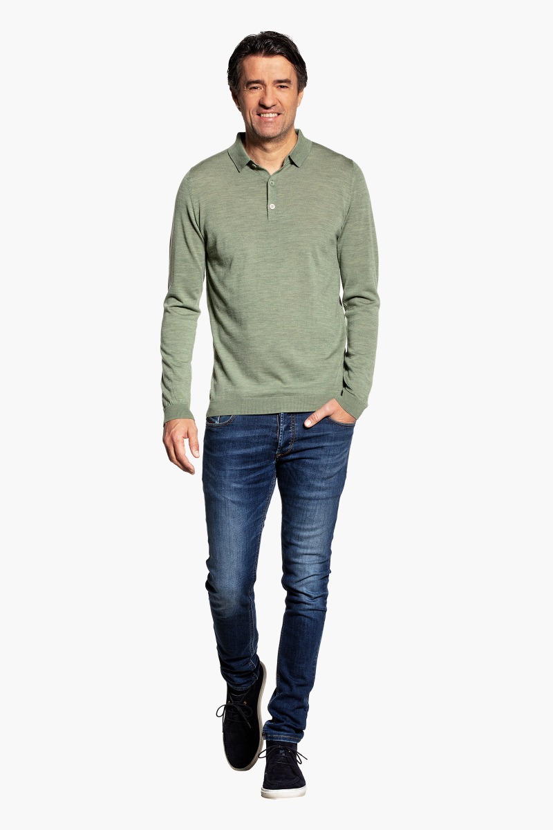 Riva Buttons Long Sleeve Agave Green