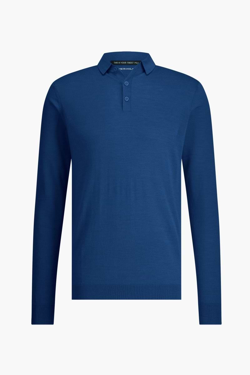 Joe Riva Buttons Long Sleeve Bright Navy