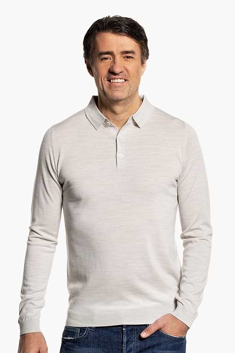 Riva Buttons Long Sleeve Clean Cement - Base Image