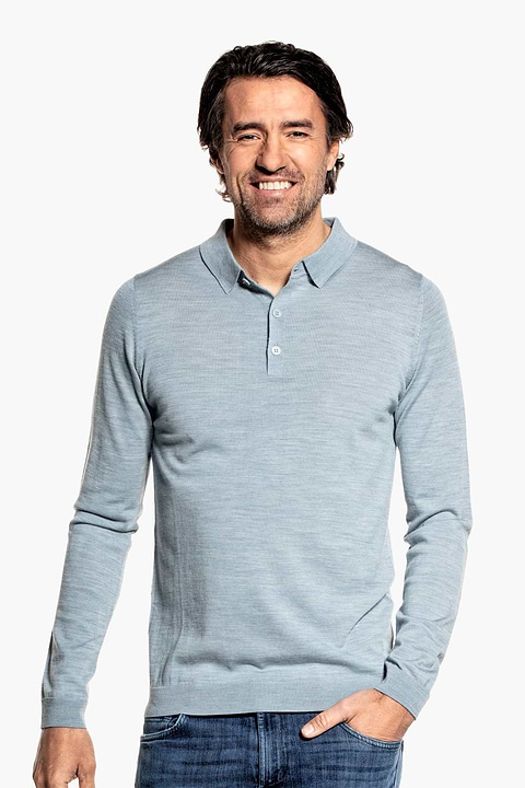 Riva Buttons Long Sleeve Hazy Blue - Base Image