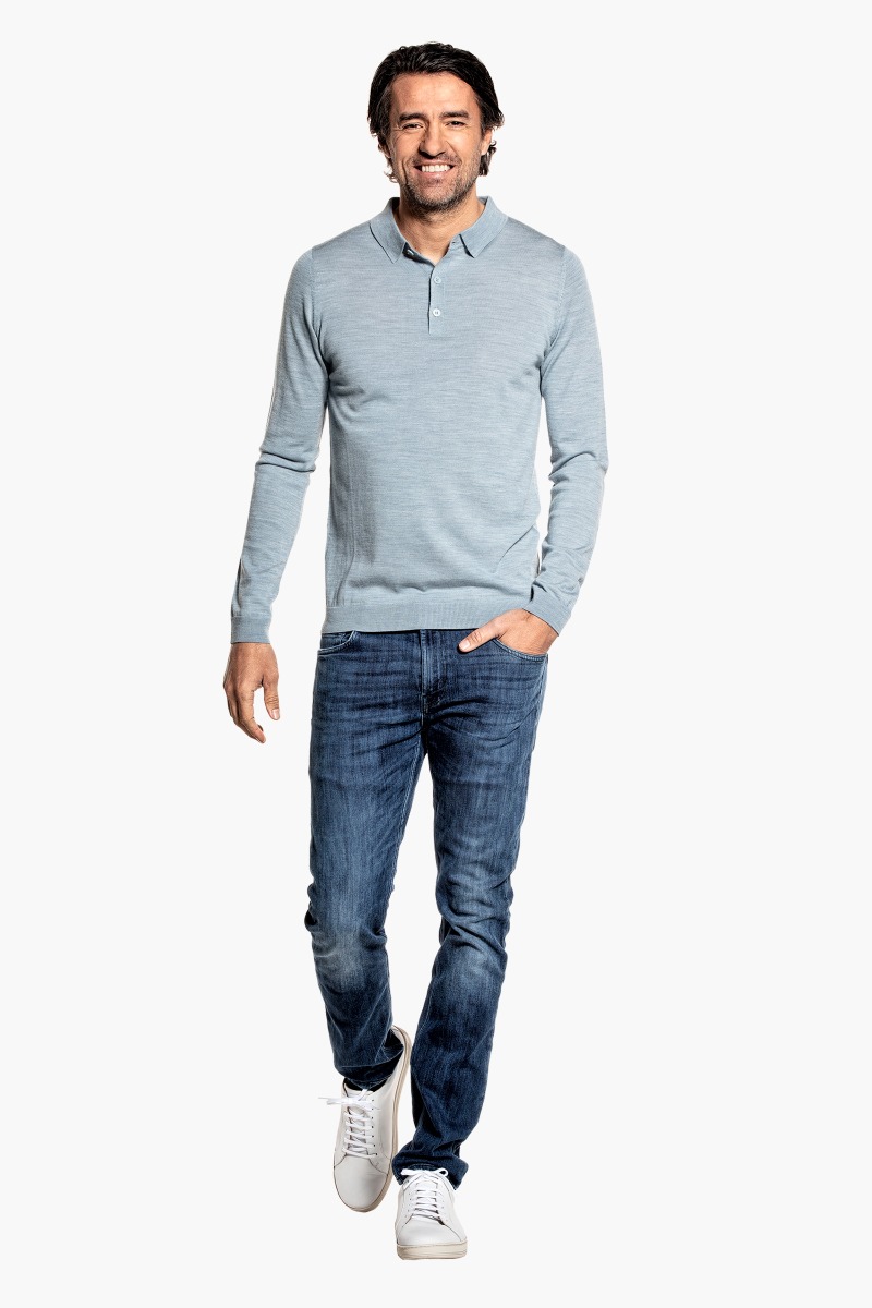 Riva Buttons Long Sleeve Hazy Blue