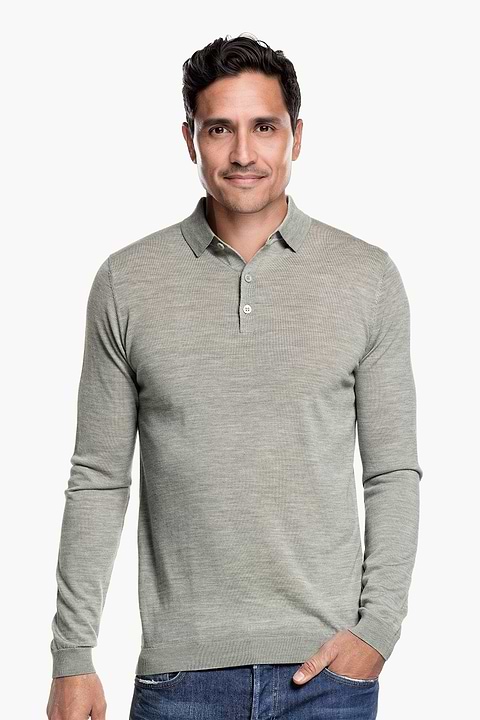 Riva Buttons Long Sleeve Hazy Green - Base Image