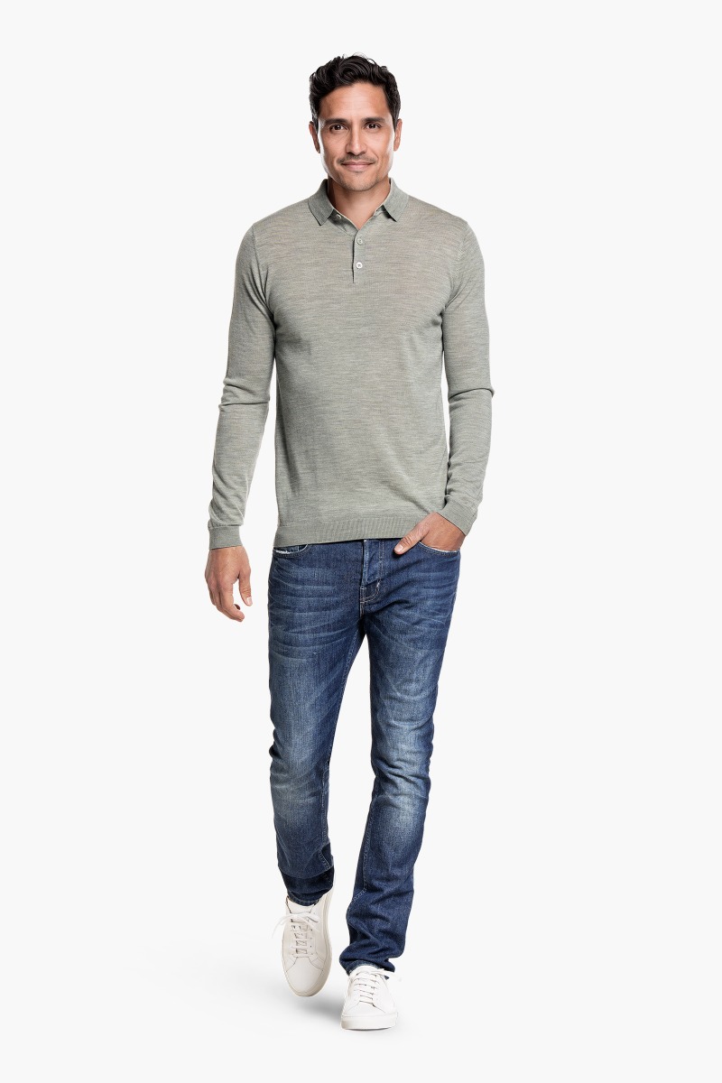 Riva Buttons Long Sleeve Hazy Green