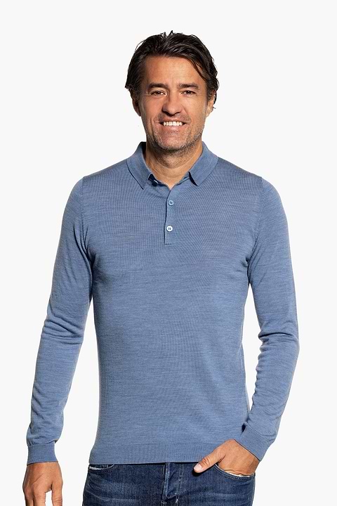 Riva Buttons Long Sleeve Ice Blue - Base Image