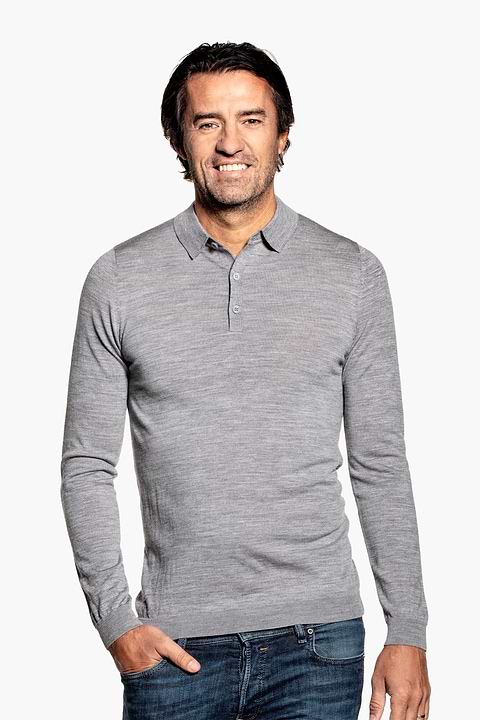 Joe Riva Buttons Long Sleeve Mid Grey - Base Image