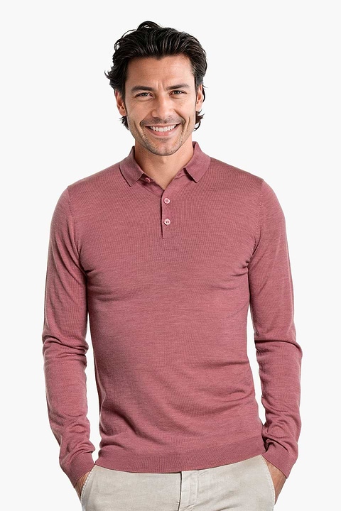 Riva Buttons Long Sleeve Peruvian Pink - Base Image