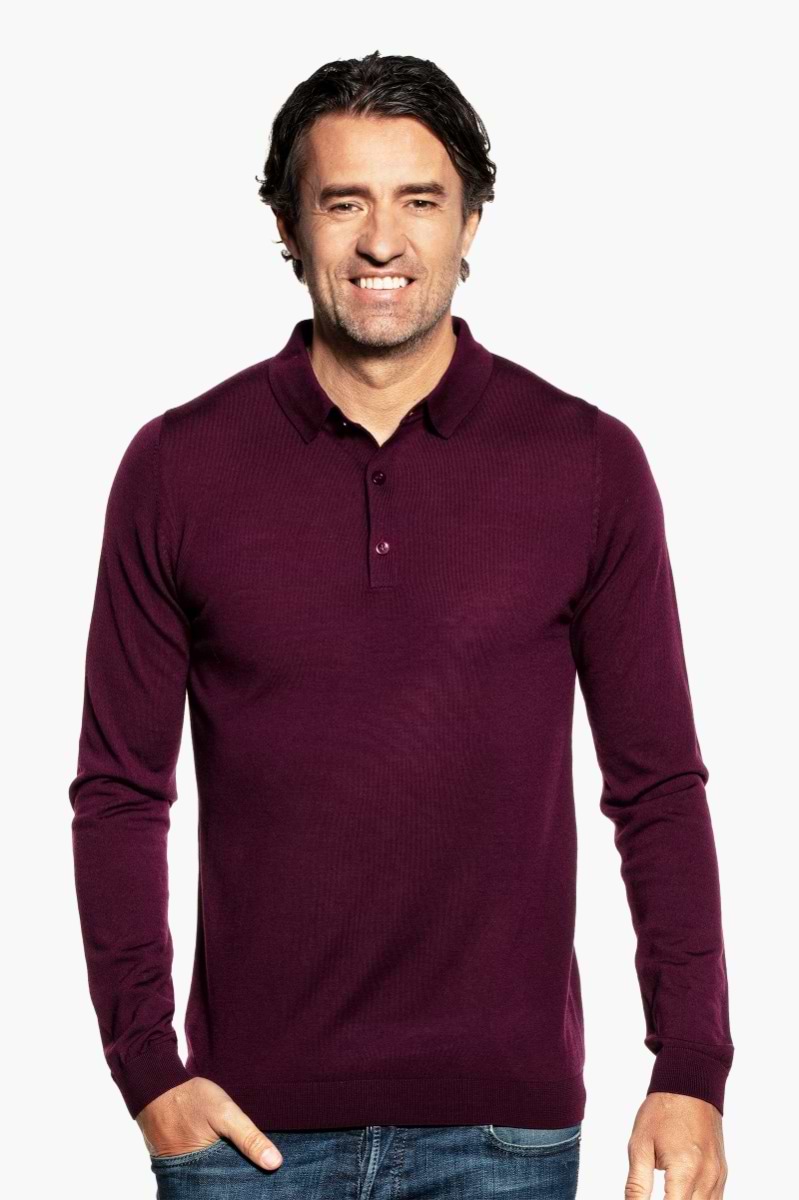 Riva Buttons Long Sleeve Red Cabbage