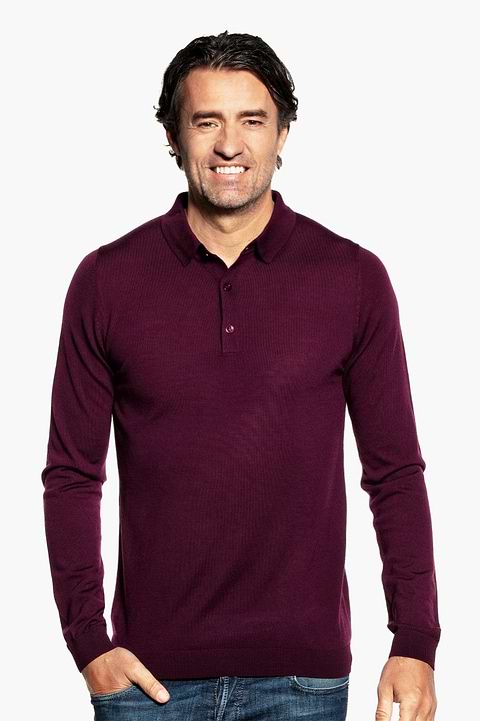 Riva Buttons Long Sleeve Red Cabbage - Base Image