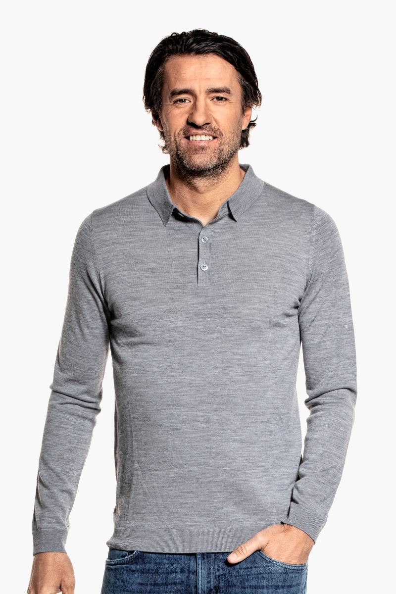 Riva Buttons Long Sleeve Silver Grey